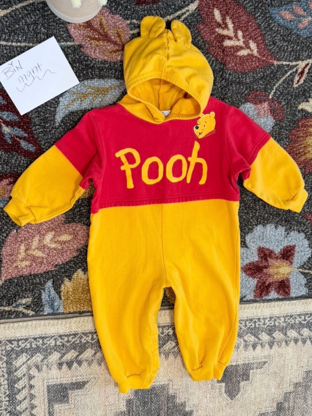 Vintage Disney Winnie the Pooh Bertex Toddler Costume Romper 3T Halloween
